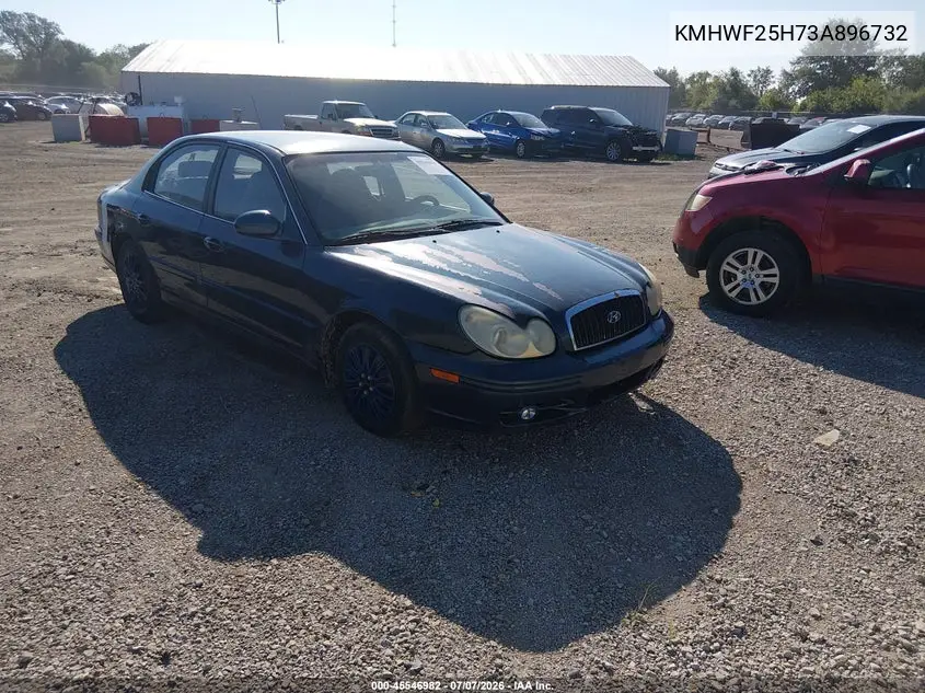 2003 Hyundai Sonata Base W/2.7L V6 VIN: KMHWF25H73A896732 Lot: 45546982