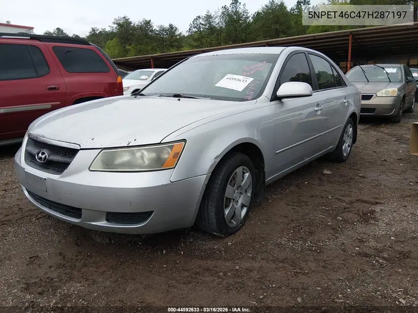 5NPET46C47H287197 2007 Hyundai Sonata Gls