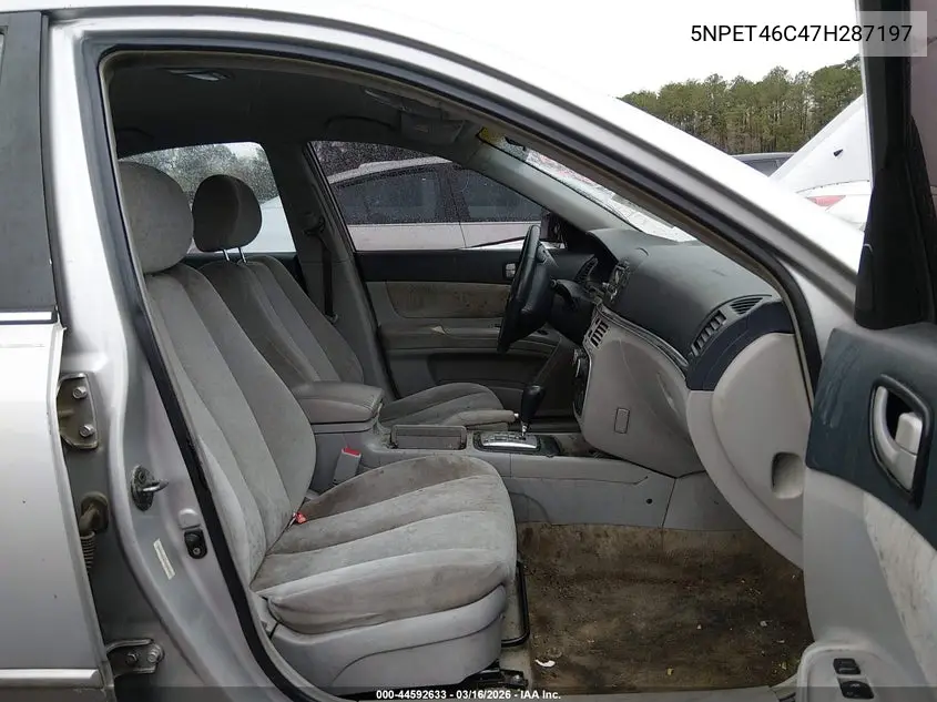 5NPET46C47H287197 2007 Hyundai Sonata Gls