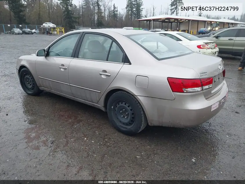 5NPET46C37H224799 2007 Hyundai Sonata Gls