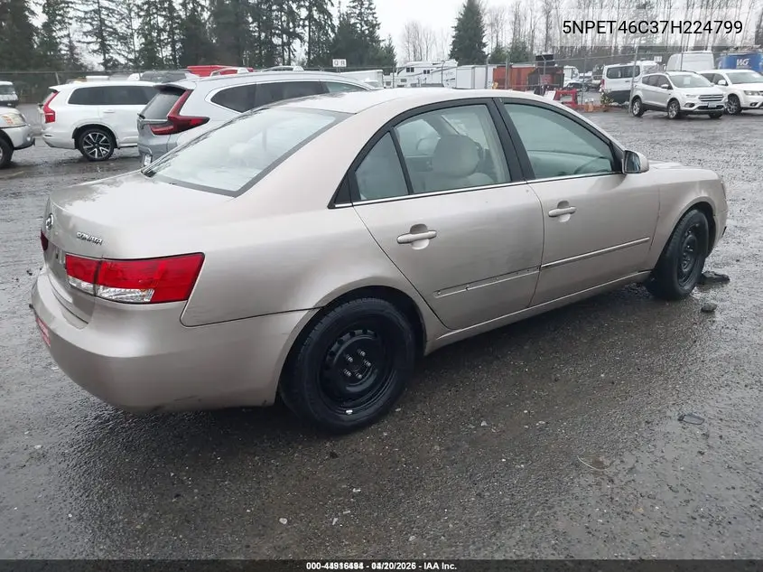 5NPET46C37H224799 2007 Hyundai Sonata Gls