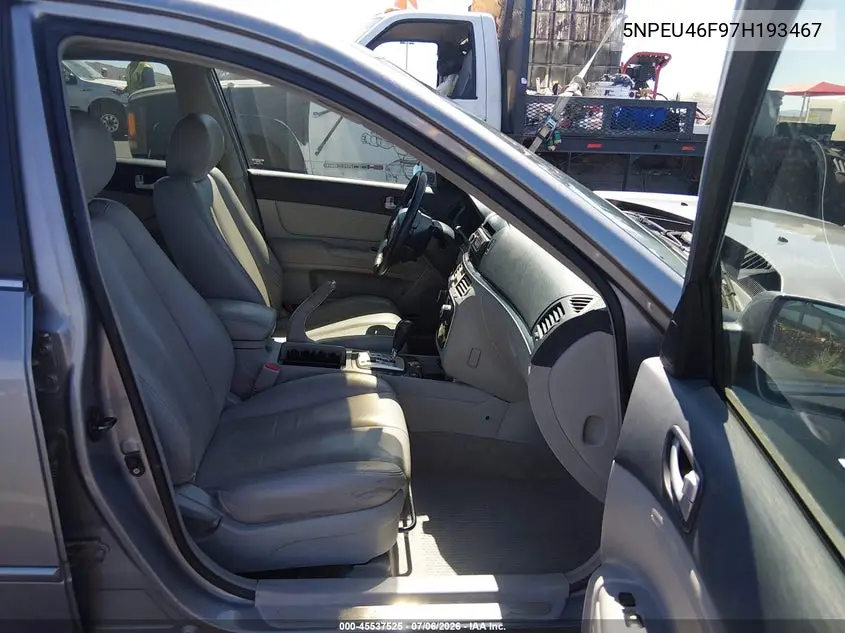 2007 Hyundai Sonata Limited/Limited W/Xm/Se/Se W/Xm VIN: 5NPEU46F97H193467 Lot: 45537525