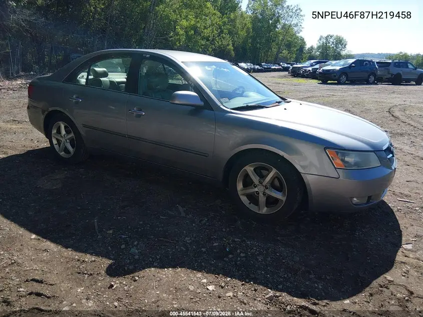 2007 Hyundai Sonata Limited/Limited W/Xm/Se/Se W/Xm VIN: 5NPEU46F87H219458 Lot: 45541543