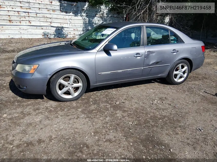 2007 Hyundai Sonata Limited/Limited W/Xm/Se/Se W/Xm VIN: 5NPEU46F87H219458 Lot: 45541543