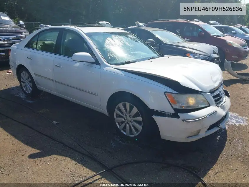 5NPEU46F09H526836 2009 Hyundai Sonata Limited V6