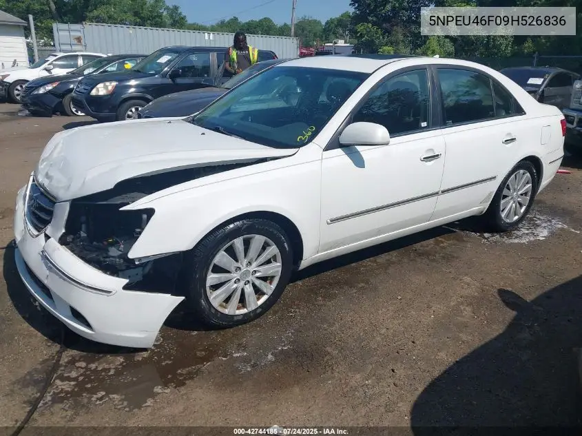 5NPEU46F09H526836 2009 Hyundai Sonata Limited V6