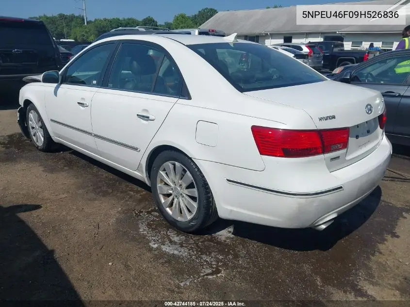 5NPEU46F09H526836 2009 Hyundai Sonata Limited V6