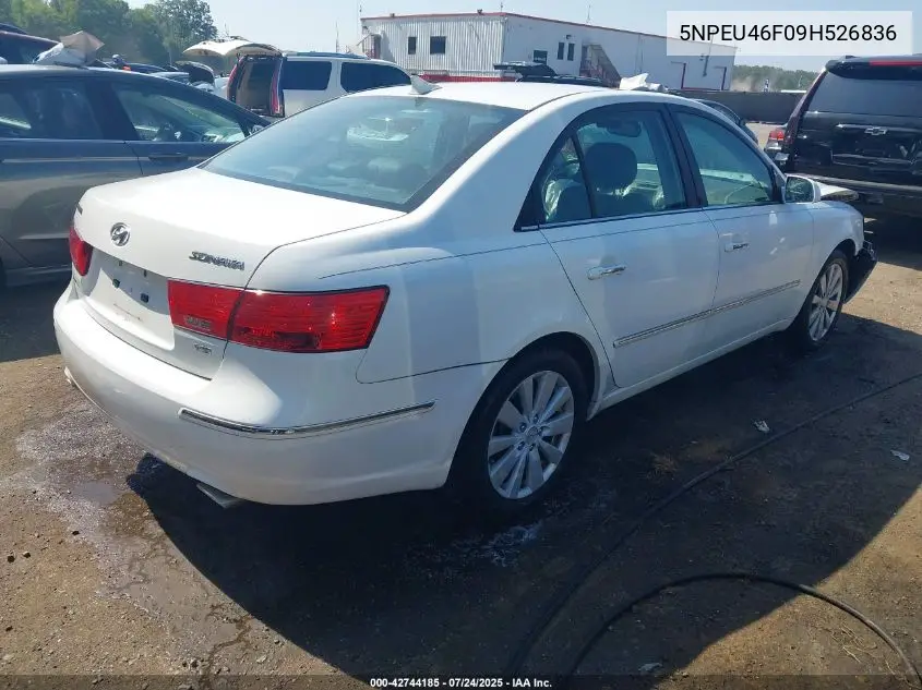 5NPEU46F09H526836 2009 Hyundai Sonata Limited V6