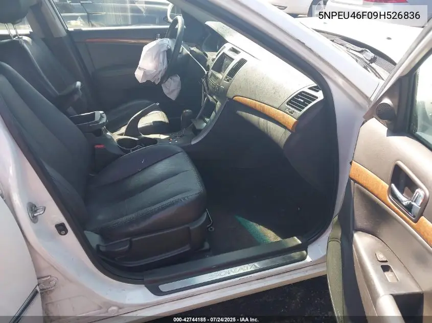 5NPEU46F09H526836 2009 Hyundai Sonata Limited V6