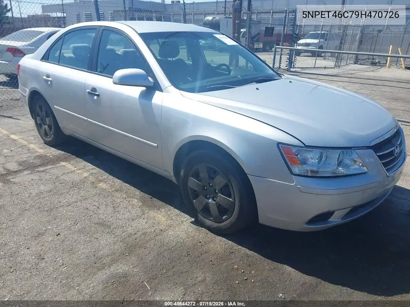 2009 Hyundai Sonata Gls VIN: 5NPET46C79H470726 Lot: 45644272