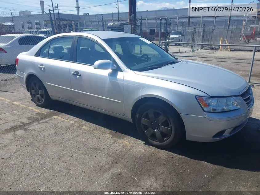 2009 Hyundai Sonata Gls VIN: 5NPET46C79H470726 Lot: 45644272