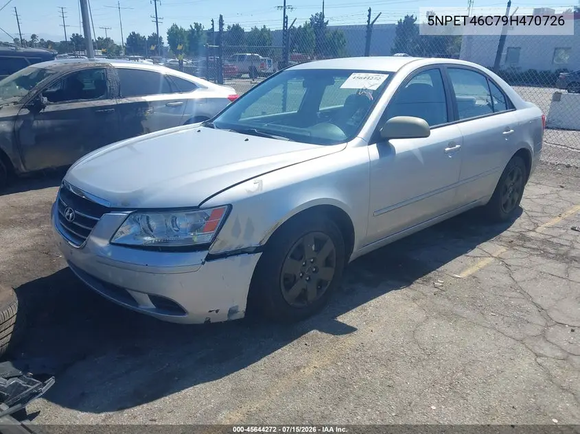 2009 Hyundai Sonata Gls VIN: 5NPET46C79H470726 Lot: 45644272