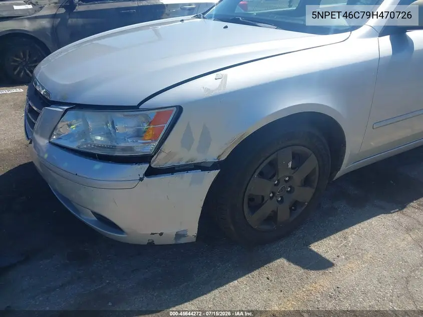 2009 Hyundai Sonata Gls VIN: 5NPET46C79H470726 Lot: 45644272