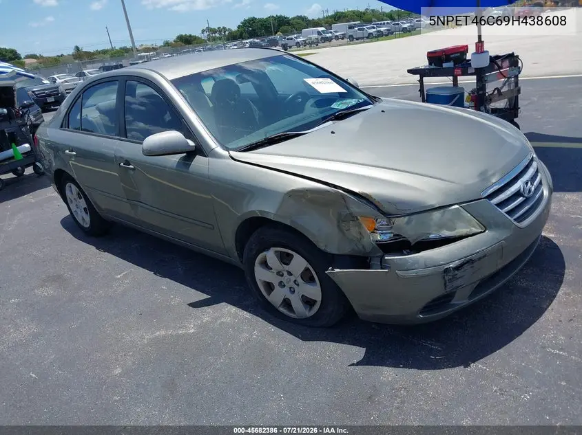 2009 Hyundai Sonata Gls VIN: 5NPET46C69H438608 Lot: 45682386