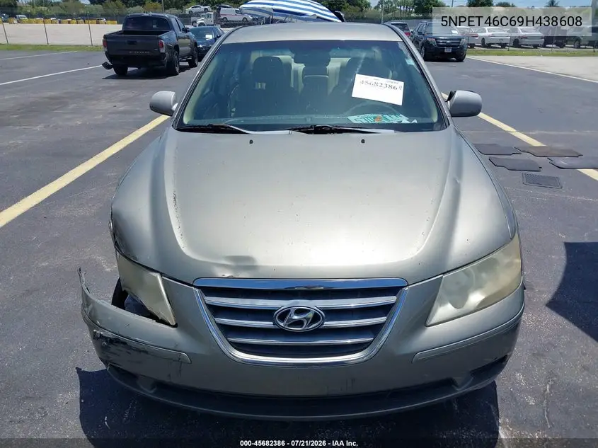 2009 Hyundai Sonata Gls VIN: 5NPET46C69H438608 Lot: 45682386