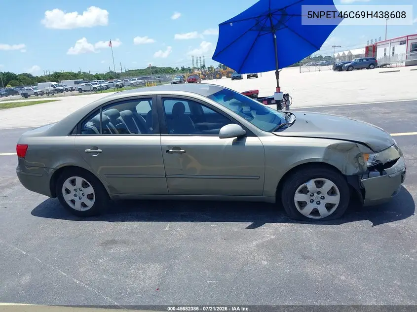 2009 Hyundai Sonata Gls VIN: 5NPET46C69H438608 Lot: 45682386
