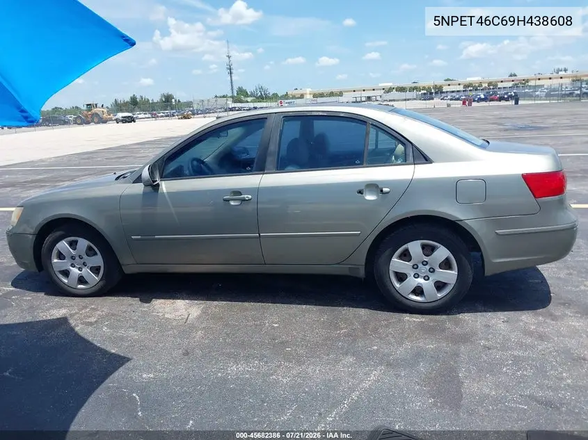 2009 Hyundai Sonata Gls VIN: 5NPET46C69H438608 Lot: 45682386