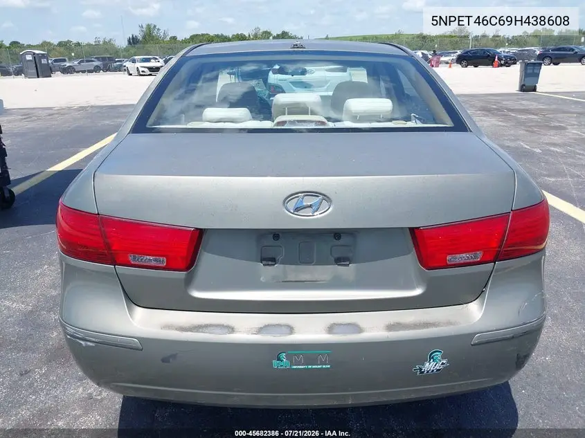 2009 Hyundai Sonata Gls VIN: 5NPET46C69H438608 Lot: 45682386
