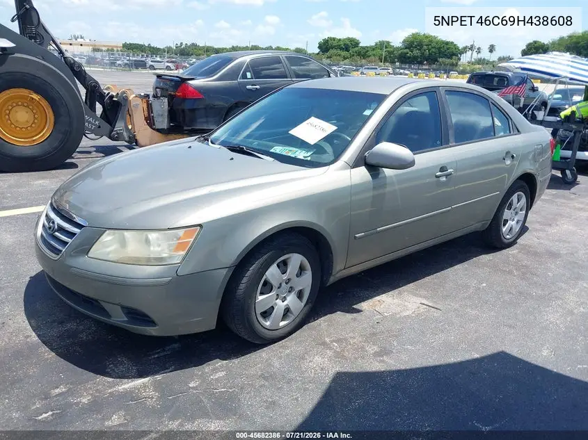 2009 Hyundai Sonata Gls VIN: 5NPET46C69H438608 Lot: 45682386
