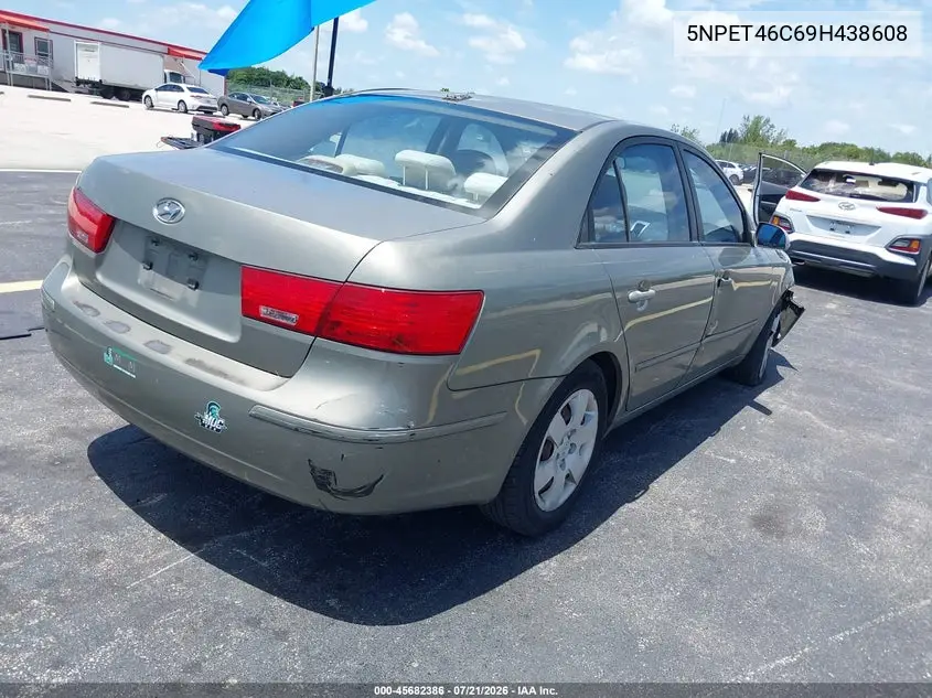 2009 Hyundai Sonata Gls VIN: 5NPET46C69H438608 Lot: 45682386