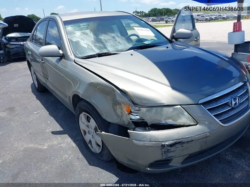 2009 Hyundai Sonata Gls VIN: 5NPET46C69H438608 Lot: 45682386