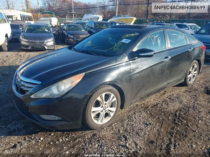 5NPEC4AC8BH088699 2011 Hyundai Sonata Limited