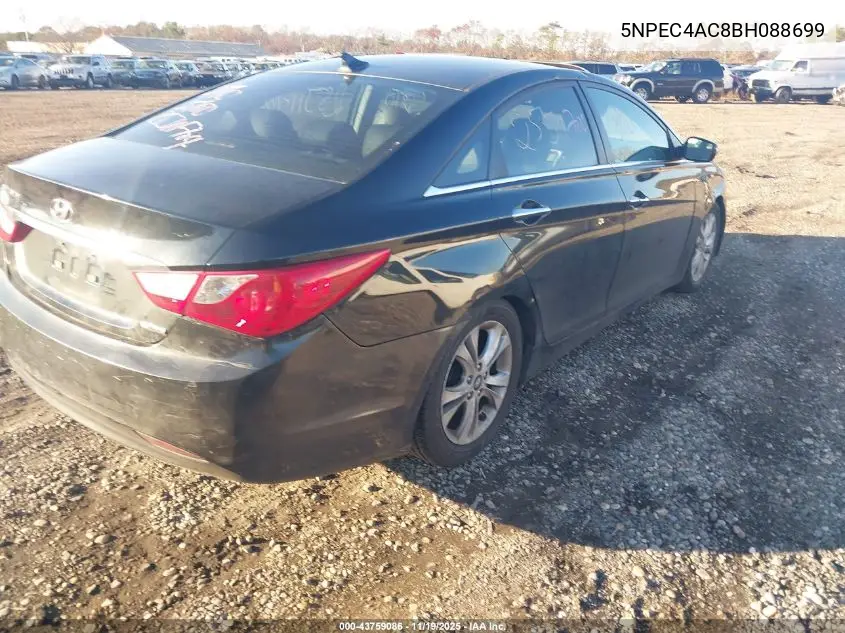 5NPEC4AC8BH088699 2011 Hyundai Sonata Limited