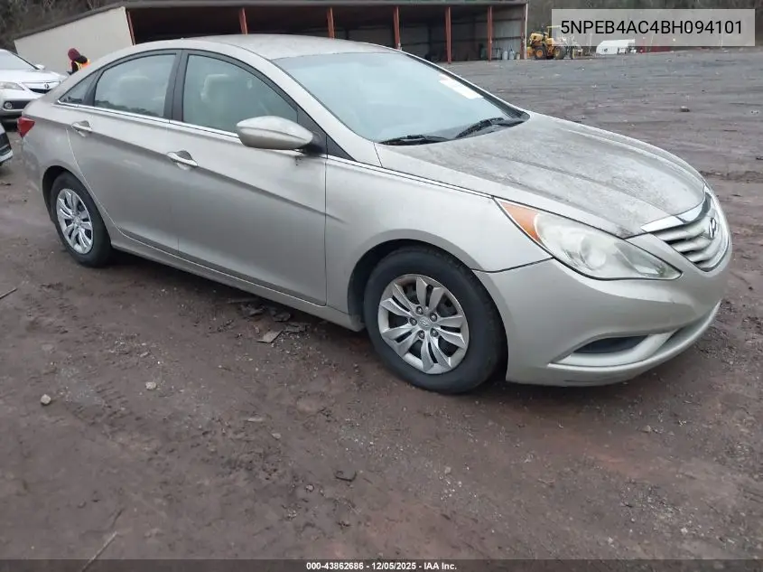 5NPEB4AC4BH094101 2011 Hyundai Sonata Gls