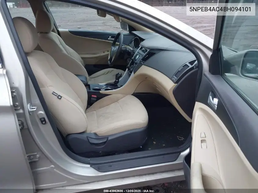 5NPEB4AC4BH094101 2011 Hyundai Sonata Gls