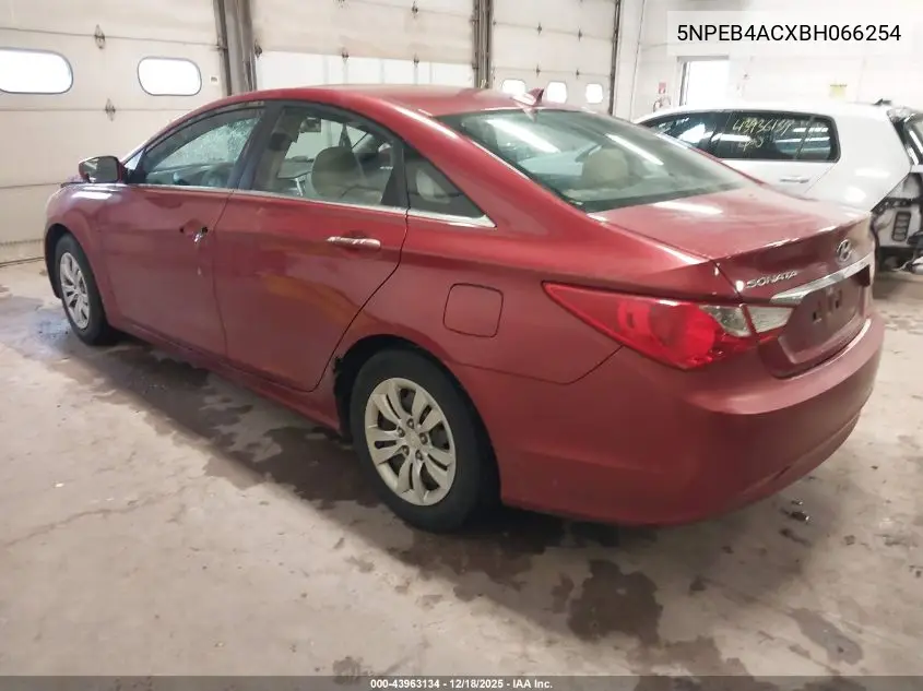 5NPEB4ACXBH066254 2011 Hyundai Sonata Gls