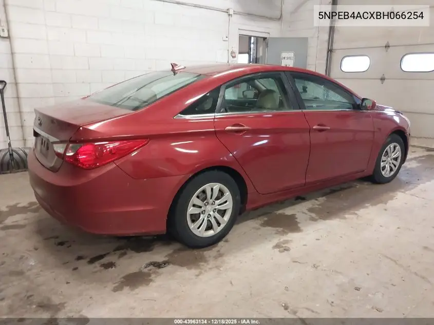 5NPEB4ACXBH066254 2011 Hyundai Sonata Gls