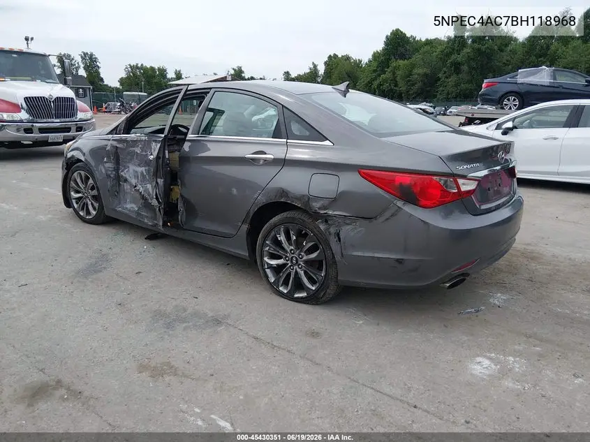 2011 Hyundai Sonata Se VIN: 5NPEC4AC7BH118968 Lot: 45430351