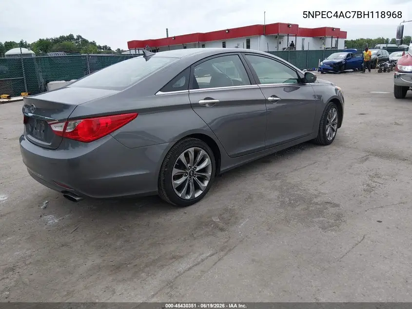 2011 Hyundai Sonata Se VIN: 5NPEC4AC7BH118968 Lot: 45430351