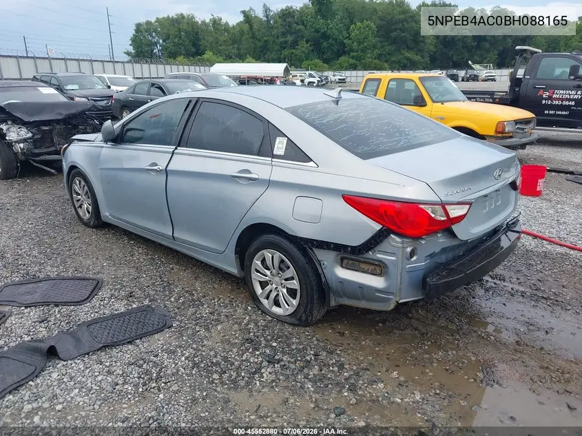 2011 Hyundai Sonata Gls VIN: 5NPEB4AC0BH088165 Lot: 45552880
