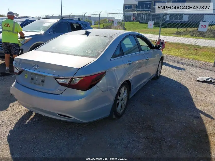 5NPEC4AC4CH437827 2012 Hyundai Sonata Limited