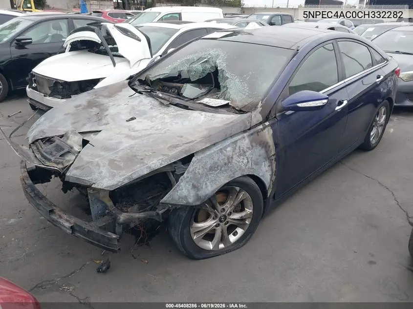 2012 Hyundai Sonata Limited VIN: 5NPEC4AC0CH332282 Lot: 45408286