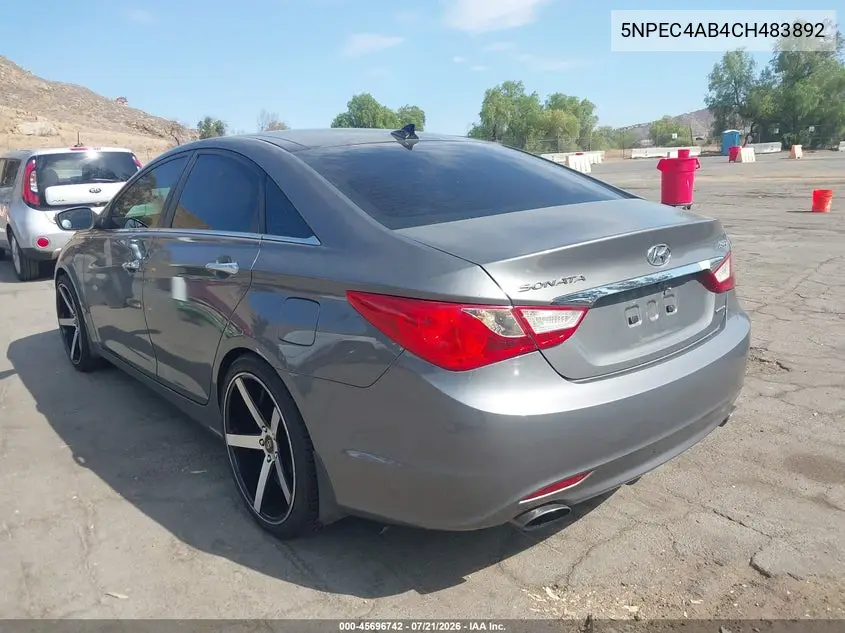 2012 Hyundai Sonata Limited 2.0T VIN: 5NPEC4AB4CH483892 Lot: 45696742