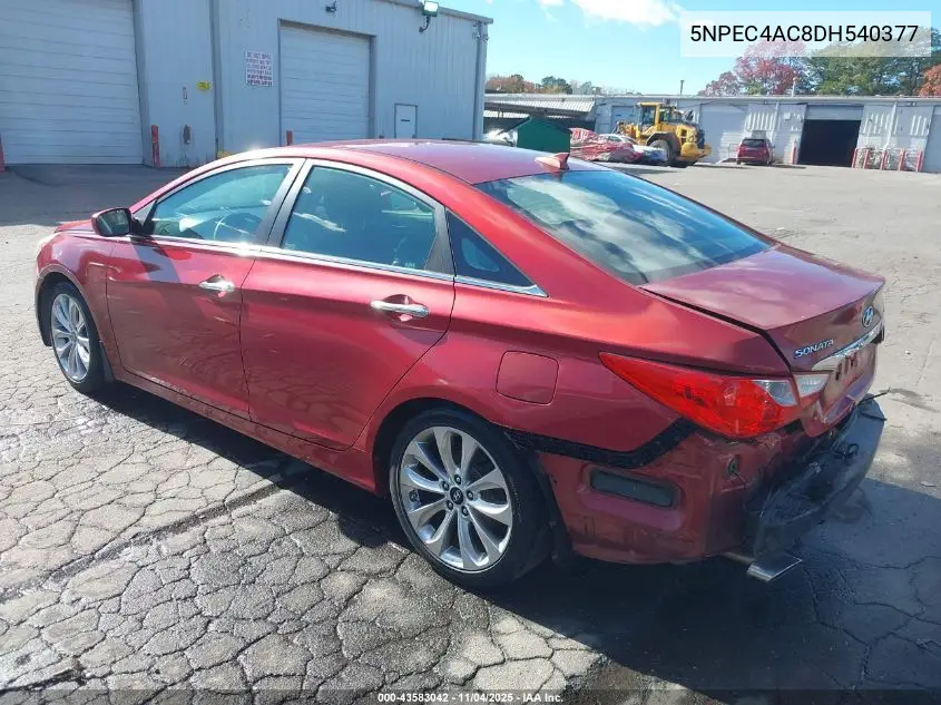 5NPEC4AC8DH540377 2013 Hyundai Sonata Se