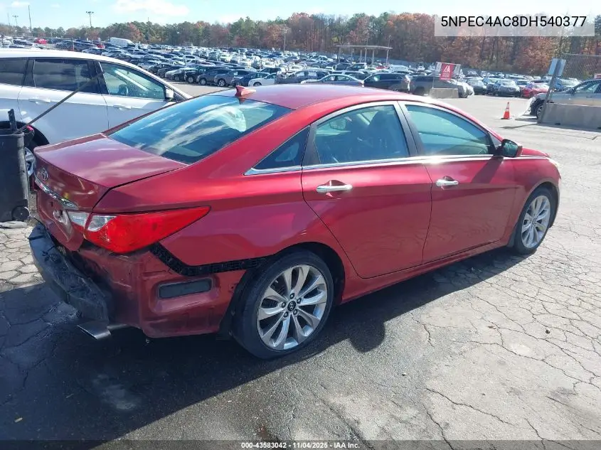 5NPEC4AC8DH540377 2013 Hyundai Sonata Se