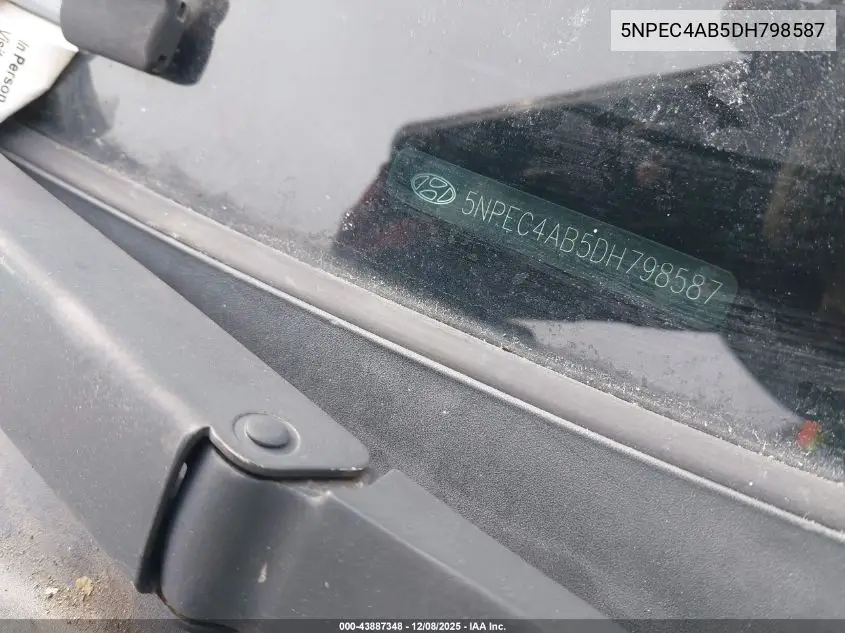 5NPEC4AB5DH798587 2013 Hyundai Sonata Se 2.0T