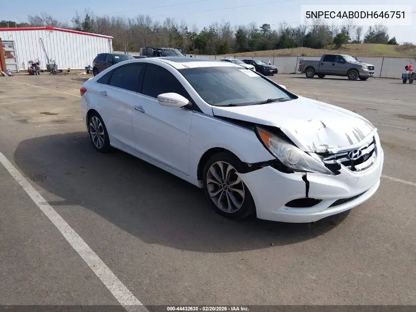 5NPEC4AB0DH646751 2013 Hyundai Sonata Limited 2.0T