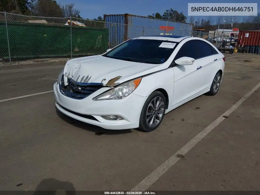5NPEC4AB0DH646751 2013 Hyundai Sonata Limited 2.0T