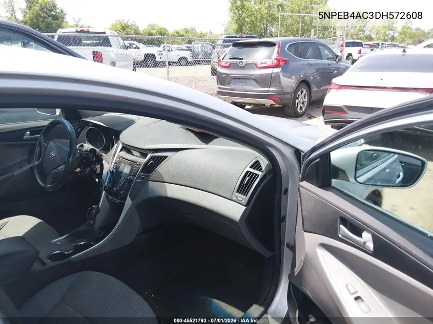 2013 Hyundai Sonata Gls VIN: 5NPEB4AC3DH572608 Lot: 45521793