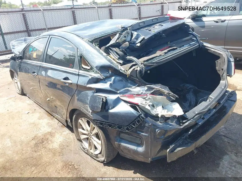 2013 Hyundai Sonata Gls VIN: 5NPEB4AC7DH649528 Lot: 45687968