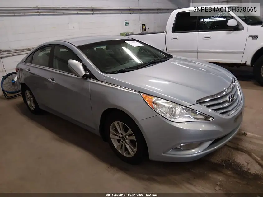 2013 Hyundai Sonata Gls VIN: 5NPEB4AC1DH578665 Lot: 45690018