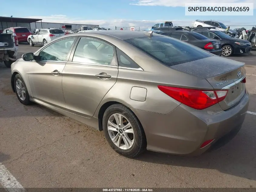 5NPEB4AC0EH862659 2014 Hyundai Sonata Gls