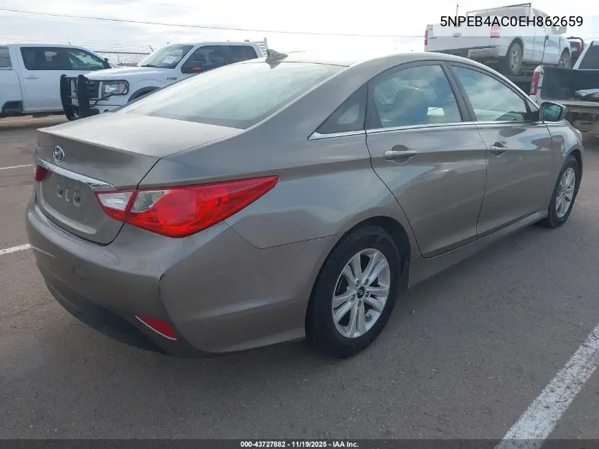 5NPEB4AC0EH862659 2014 Hyundai Sonata Gls