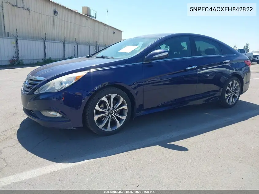 5NPEC4ACXEH842822 2014 Hyundai Sonata Se