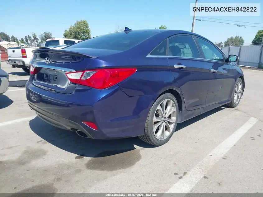 5NPEC4ACXEH842822 2014 Hyundai Sonata Se