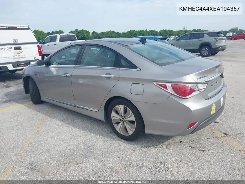 KMHEC4A4XEA104367 2014 Hyundai Sonata Hybrid Limited
